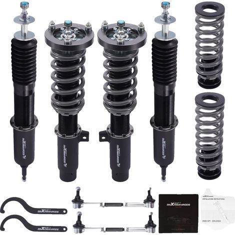 Ammortizzatori regolabili, Rigidità molla anteriore: 8 kg/mm, Rigidità molla posteriore: 12 kg/mm, Altezza da terra regolabile: 1"-3", Tipo di ammortizzatore: Doppio tubo, Compatibile con le auto comp (1/5)
