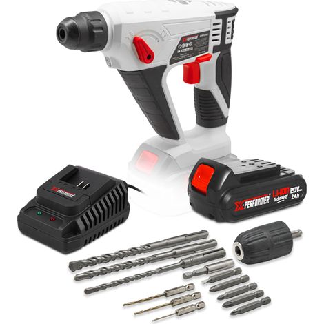 Marteau perforateur sans fil 20V avec batterie 2Ah - X-Performer. (1/4)