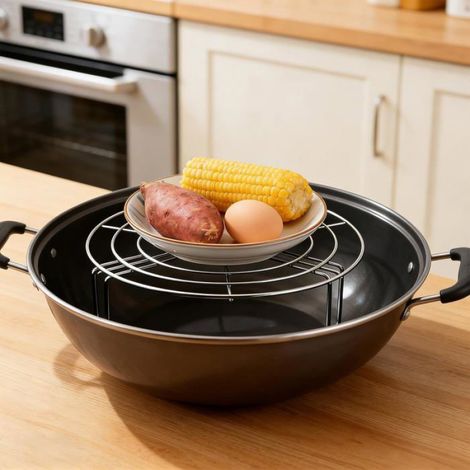 Grille De Refroidissement - Acier Inoxydable 304 - 20 X 20 X 7 Cm - Pour Patisserie Et Cuisson A La Vapeur - 1 Piece (1/5)