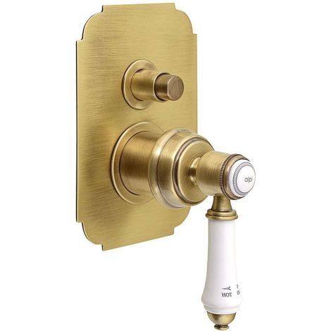 Sapho Vienna - Duscharmatur für Unterputz mit Einbaukörper, 2 Ausgänge, bronze VO042BR (1/2)