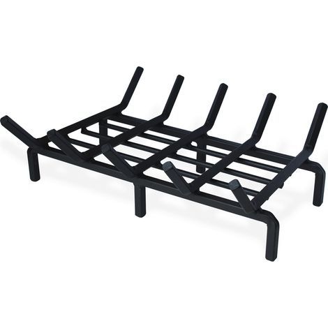 LAOA Massiver Holzständer, H x B x T 54131 cm, für Kaminholz, Grill und als Ständer, schwarz (1/5)