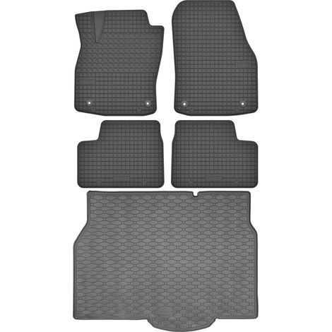 Juego de alfombrillas de goma para coche y maletero para Opel Astra III H Hatchback (2004-2014).