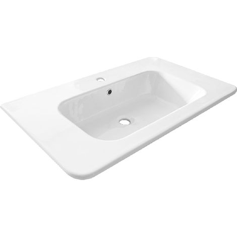 Consolle in ceramica 60 cm mod LC26 Bianco (1/2)