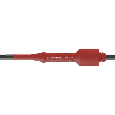 Wiha Wechselklinge electric Sechskant für Drehmoment-Schraubendreher mit Quergriff electric 6,0 mm (38921) (1/2)