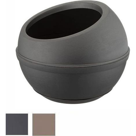 Pot de fleurs en plastique "Sfera" - Gris - 23 L - Livraison gratuite