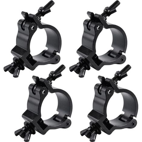[NIEMALS VERWENDET] Traversenklemme, 4er-Pack 48–52 mm Traversenhalterung, Montagehakenklemme, Bühnenlichtklemme für mobile Bühnenlichter und Projektoren
