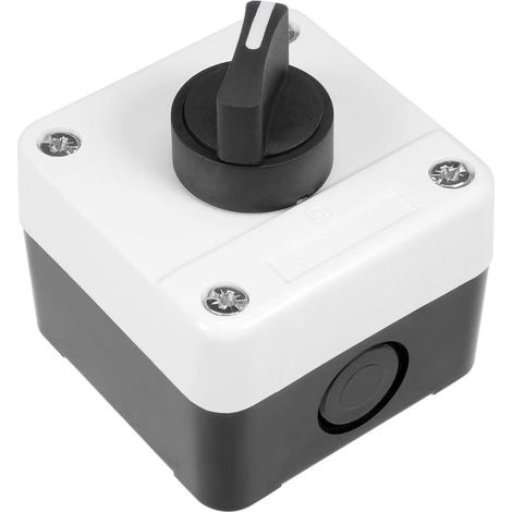 Longue poignée 2 Position Verrouillage sélecteur Rotatif Commutateur 400V 10A/6A (1/5)