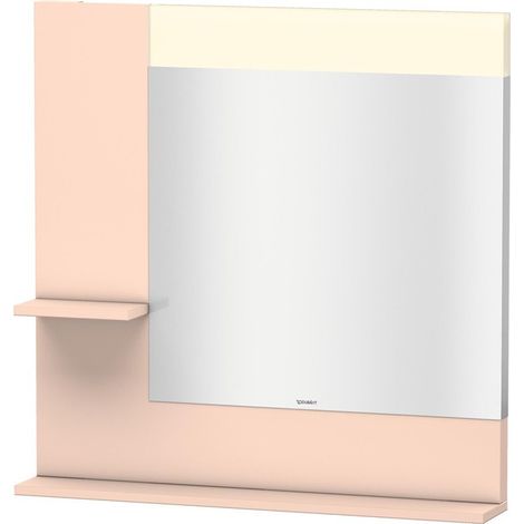 Miroir DuravitVERO 142x800x800m avec éclairage abricot peral soie matte
