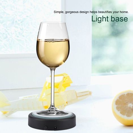 Modèle noir 3D sculpté en interne en cristal laser LED support de lampe coloré support de lampe USB statue de Bouddha en verre boule de méduse base de bouteille de vin expédié sans batterie (1/4)