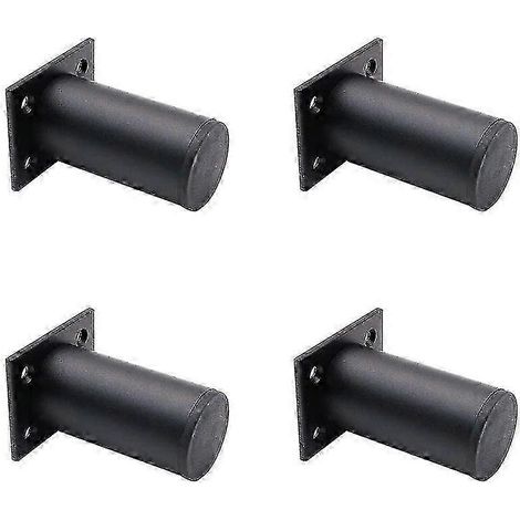 Ensemble de meubles réglables en quatre pièces 2023, alliage d'aluminium noir mat, 38x80mm, convient aux armoires, tables basses et supports TV (Shikai). (1/5)