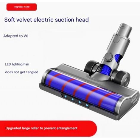Geeignet für Dyson V6 Staubsaugerzubehör: weicher Samtwalzen-Saugkopf, Bodenbürste (1 Stück). (1/5)
