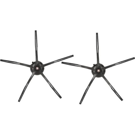 Lot de 2 brosses latérales de rechange pour robot aspirateur XIAOMI Roborock S6 S5 E35 E2 (noir) (1/5)