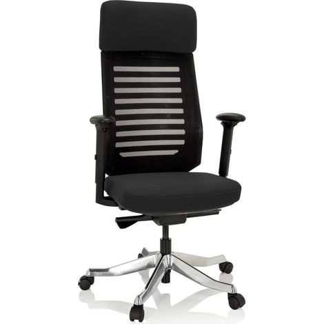 Bürostuhl / Drehstuhl ASGON Stoff schwarz hjh OFFICE (1/5)