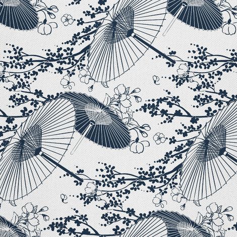 Telas decorativas para exteriores estilo oxford - motivos de sombrillas japonesas (1/5)