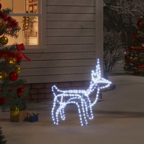 vidaXL LED-Silhouette Rentier Kaltweiß 60x30x60 cm (1/5)