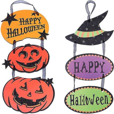 2 Stück Hängeornamente für Halloween-Dekorationen