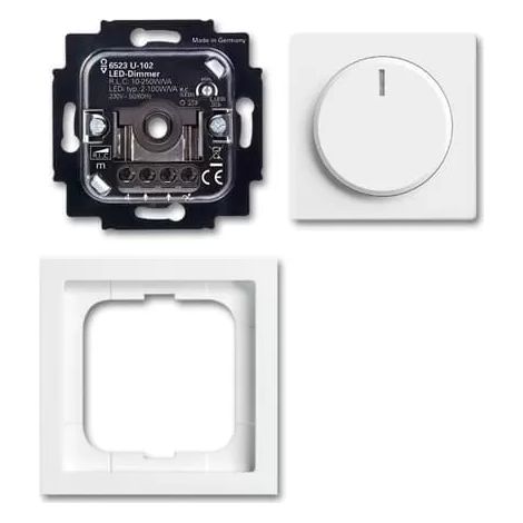 Busch-Jaeger 6523 UJ-84-102 Dimmer Drehregler Weiß (1/2)