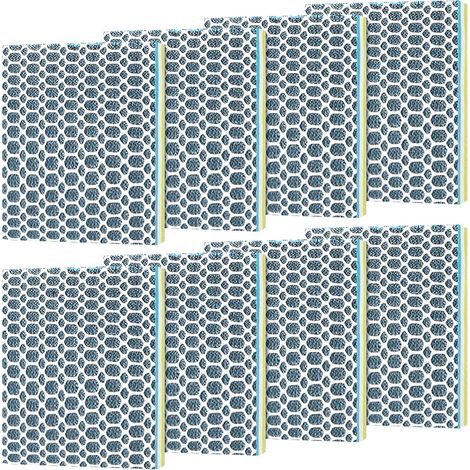 Lot de 10 ouates filtrantes 9D très efficaces - 40 x 30 cm - Tapis filtrant biochimique avec structure en nid d'abeille - Design multicouche avec haute perméabilité - Pour filtre de bassin (1/5)