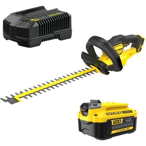Tagliasiepi 55 cm 18V STANLEY FATMAX V20 SFMCHT855M1-QW - 1 Batteria da 4Ah + Caricabatterie