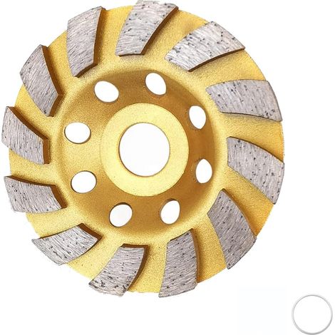 Diamant-Betonschleifscheibe 115 mm zum Polieren und Reinigen von Stein-, Beton-, Marmor-, Fels- und Granitoberflächen, Winkelschleifer