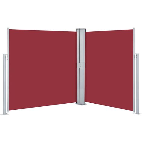 vidaXL Toldo lateral retráctil rojo 140x600 cm (1/2)
