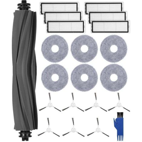 Pièces de rechange pour aspirateur robot L10s Ultra/L10 Ultra, brosse latérale principale, filtre HEPA, chiffon de nettoyage (1/4)