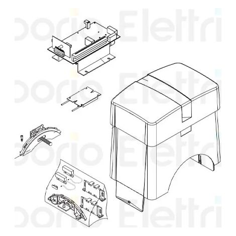 beninca pièce détachée carter assemblé x bull17 omi 9688348 (1/3)