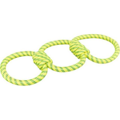 Jouet flottant corde anneaux Désignation : Jouet flottant Corde anneaux Trixie 33663