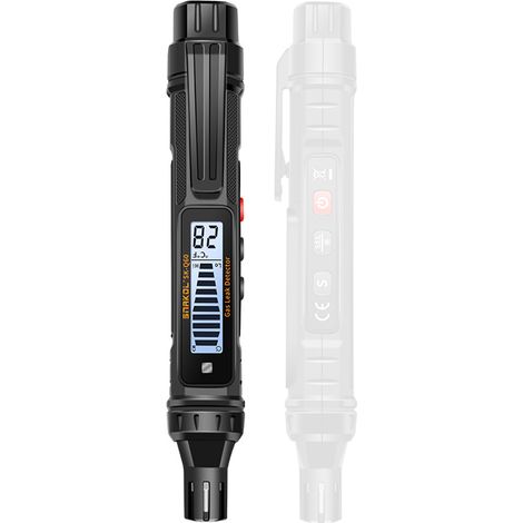 Détecteur portable de fuites de gaz combustibles, testeur de fuites de gaz naturel, analyseur portable de concentration de gaz, testeur de gaz avec fonctions alarme sonore et lumineuse (1/5)
