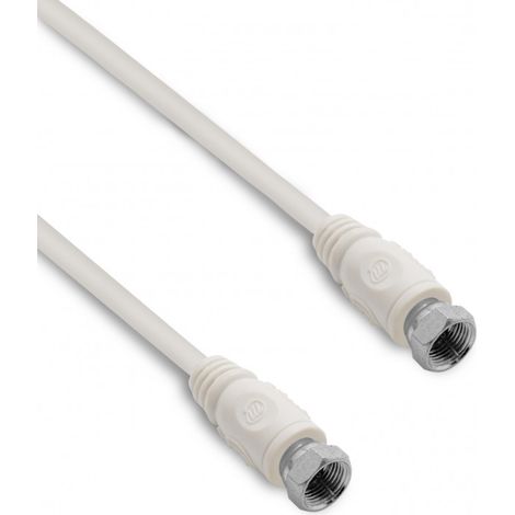 Câble TV satellite coaxial fiches F mâle/mâle 10 m (1/2)