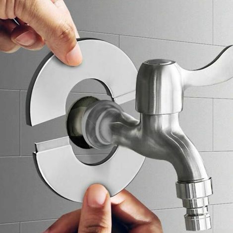 Stainless Steel Wall Covers for Bathroom Shower Faucet (1/5)