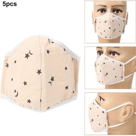 waschbare, beschlagfreie Masken für Kinder, atmungsaktive gelbe Gesichtsmasken gegen Staub (1/5)