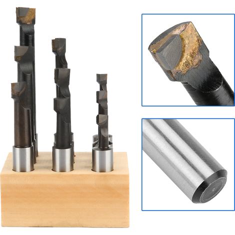 Jeu de 9 barres d'alésage à queue ronde en acier rapide (HSS) de 1/2 pouce, accessoires pour machines-outils (1/5)