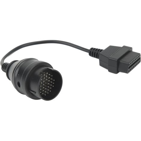 Câble adaptateur de diagnostic 38 broches vers OBD2 en ABS résistant à l'usure, longueur 28 cm, de remplacement pour Mercedes-Benz (1/5)