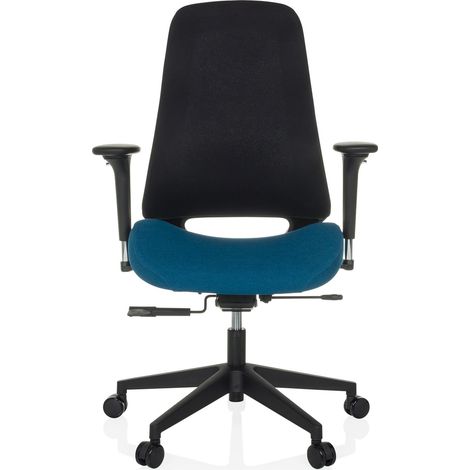 [NEUWERTIG] B-Ware Hjh Office Bürostuhl Drehstuhl Henfield B Stoff Dunkelblau Armlehne Rückenlehne