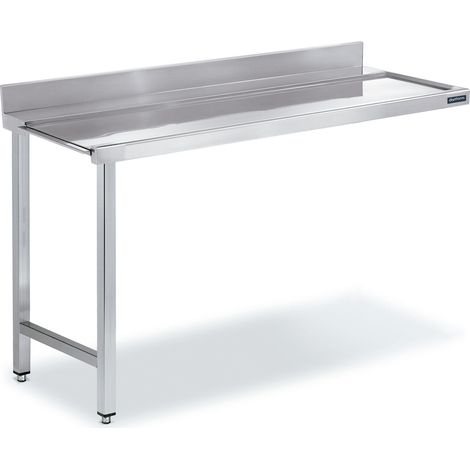 Table Entrée/Sortie en Inox Murale Sans Étagère - Distform
