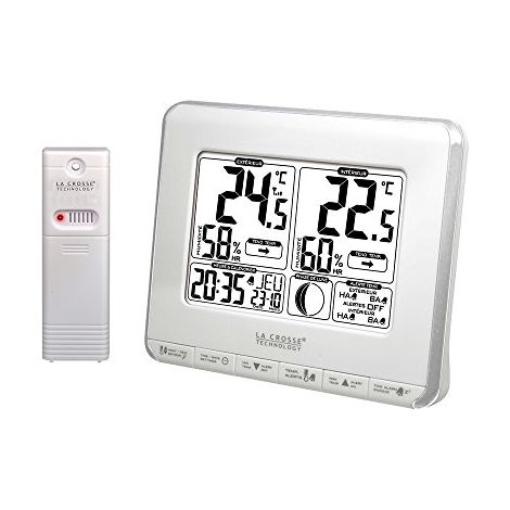 La Crosse Technology WS6812WHI-SIL - Stazione meteorologica, colore: Bianco/Argento (1/3)