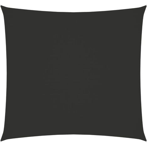 Voile de parasol Tissu Oxford carré 4x4 m Anthracite (1/5)