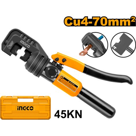 PINZA DI CRIMPATURA IDRAULICA 4-70Mm² CAVI TERMINALI - INGCO HHCT0170