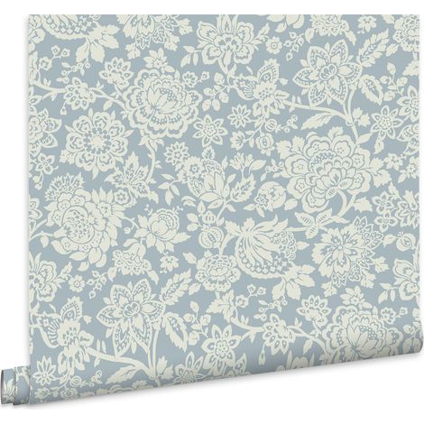 Laura Ashley Trailing Laurissa Vliestapete Blau 10mx52cm (1/5)
