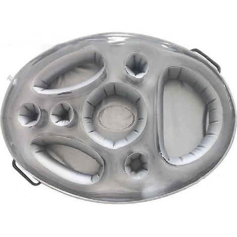 Bouée gonflable pour piscine, plateau isotherme pour bières, porte-gobelets, articles de fête (1/5)