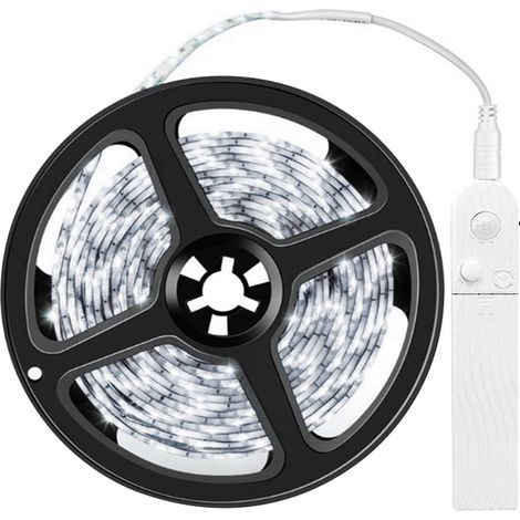 m (3,28 Fuß) langer, kaltweißer 6500K LED-Streifen mit Bewegungsmelder, wasserdicht und flexibel, zur Beleuchtung unter Küchen- oder Schlafzimmerschränken. (1/5)
