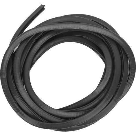 Bande anti-collision universelle pour porte d'auto, protection de bordure, joint d'étanchéité, anti-rayure, adhésif gratuit, 5 mètres, noir (1/5)