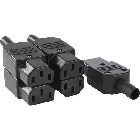 5 pièces. Adaptateur de prise de réseau AC250V 10A, prise 3P, montage de platine, IEC320 C13 (1/4)