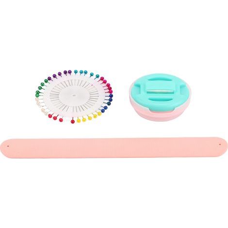 Tragbares magnetisches Stachelkissen mit bunten Perlen zum Selbernähen (1/5)