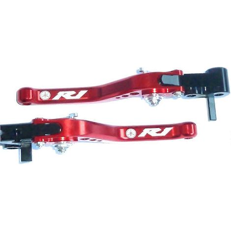 S'applique aux YAMAHA R1S R1 R1M 2015 2021 ENSEMBLE DE LEVIERS COURTS ROUGES DE FREIN ET D'EMBRAYAGE ROUTE CIRCUIT() (1/5)