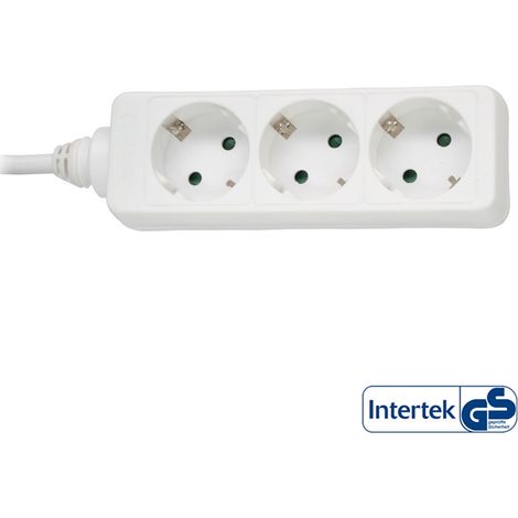 Multipresa elettrica inline 3 prese bianca 3680 W 5 m