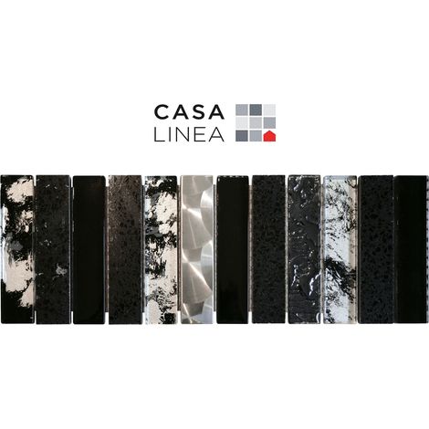 LISTEL CHARLESTON DARK VERTICAL 1 PIÈCE  10 X 30 CM CASA LINEA