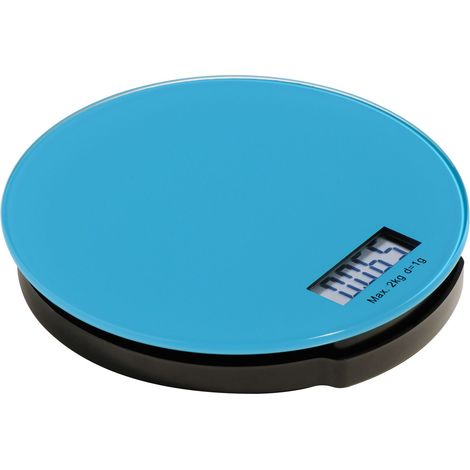 Premier Housewares Blue Glass Zing Kitchen Scale - 2kg