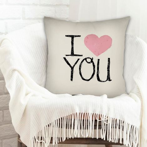 Housse de coussin décorative incolore pour petit ami anniversaire anniversaire de naissance la saint-valentin noël